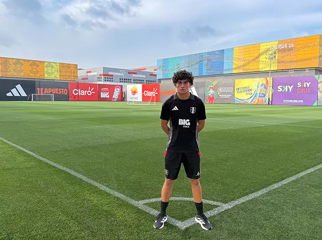 Jose Segura en su primera convocatoria con Perú, campo de entrenamiento