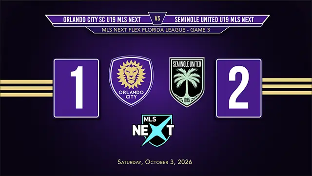 Orlando City SC Academy U19 vs Seminole United U19