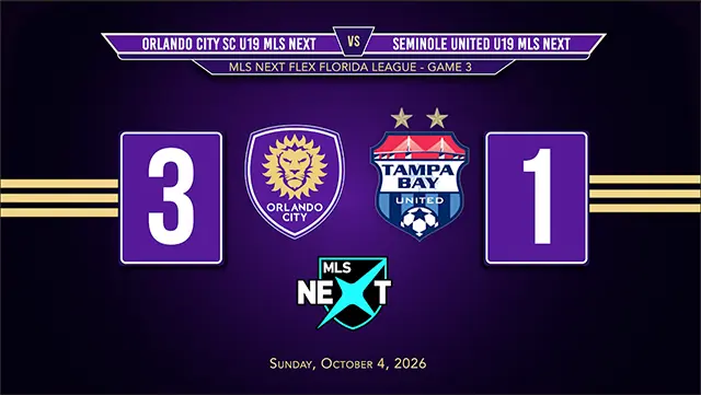 Orlando City SC Academy U19 vs Tampa Bay United U19